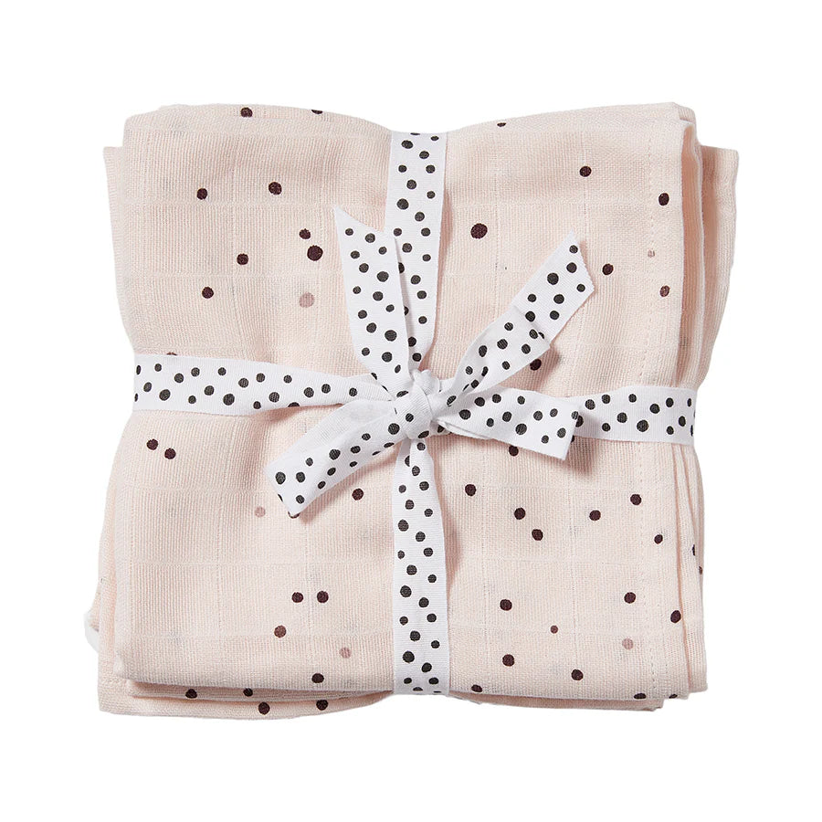 Windeltücher 2 Stück Dreamy dots Rosa