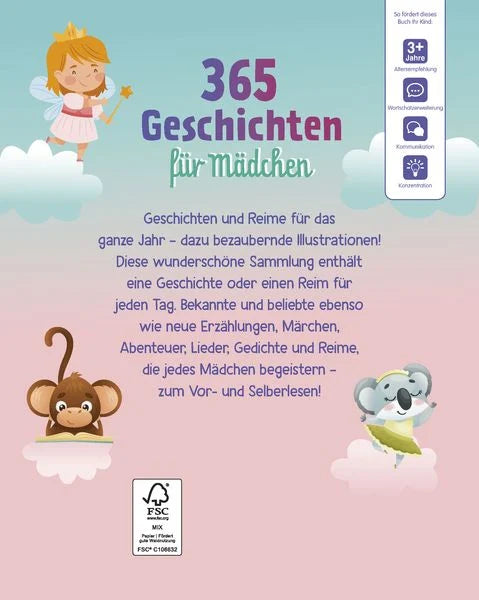 365 Geschichten für Mädchen