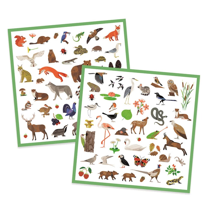 Sticker Tierwelt Waldtiere