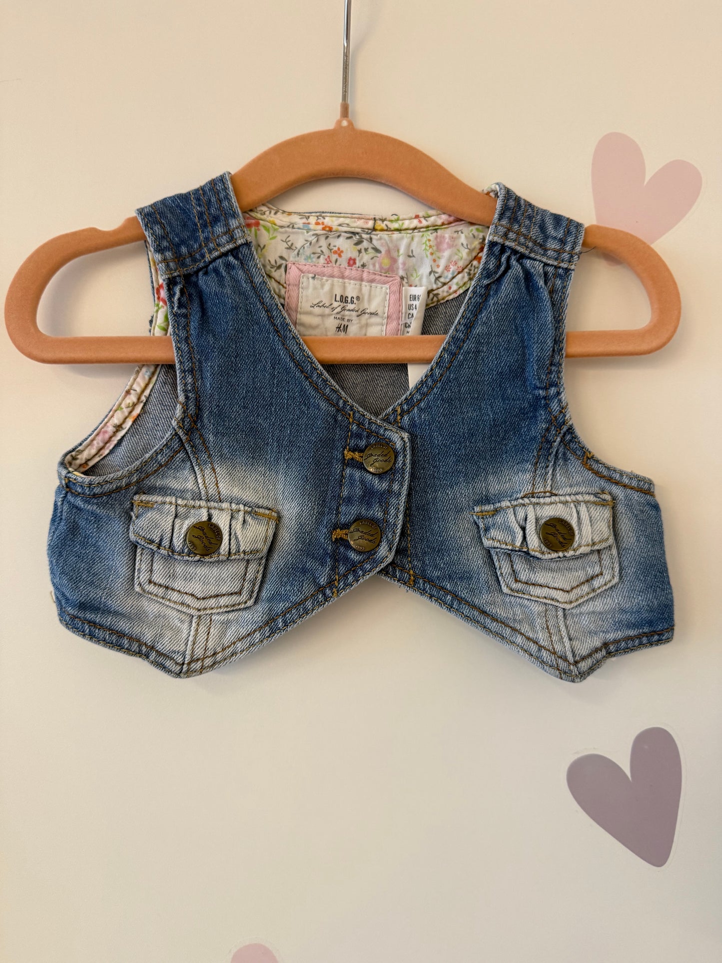Jeansgilet Gr. 62