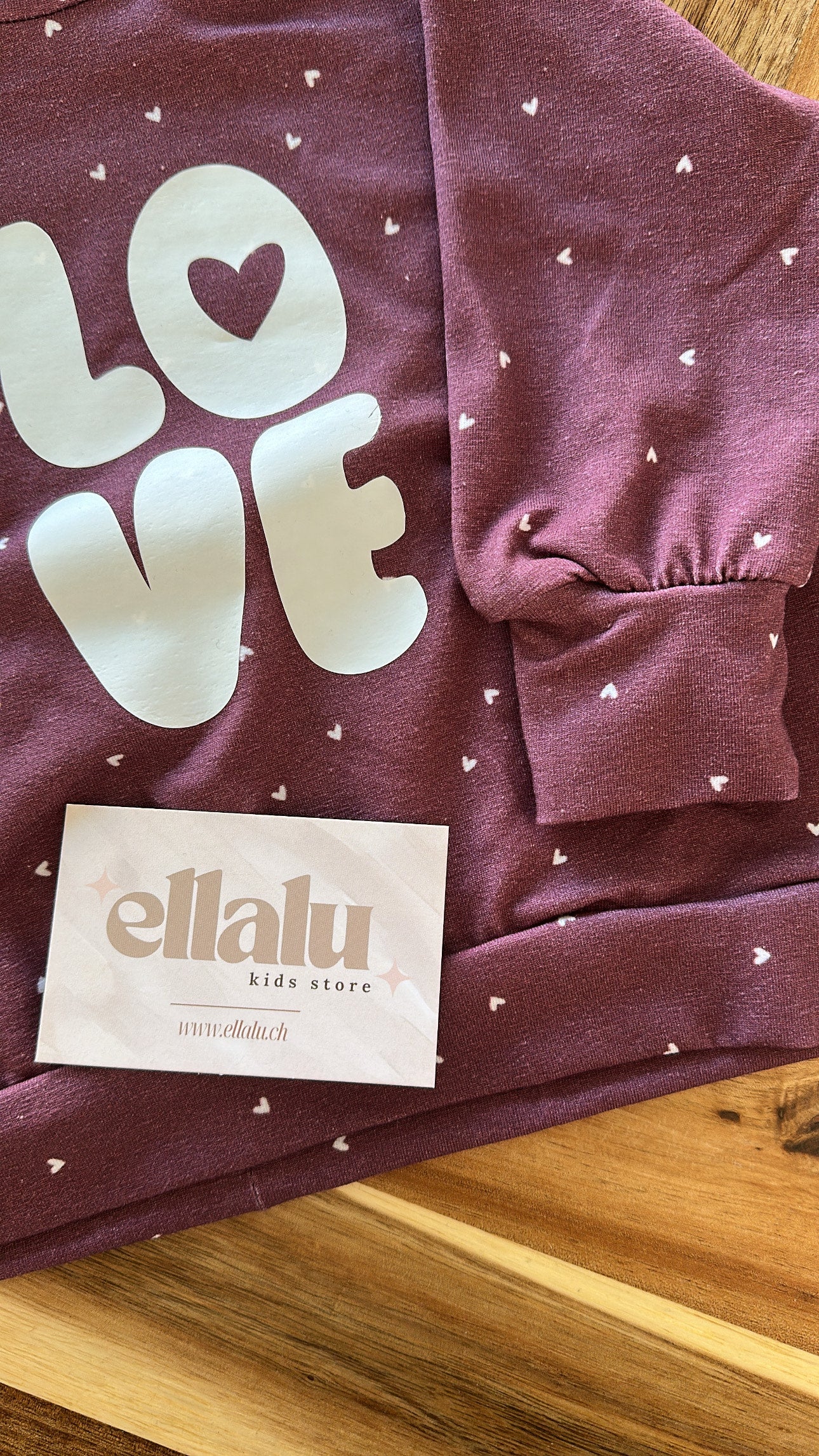 Mini Ella Pullover Love Gr. 68