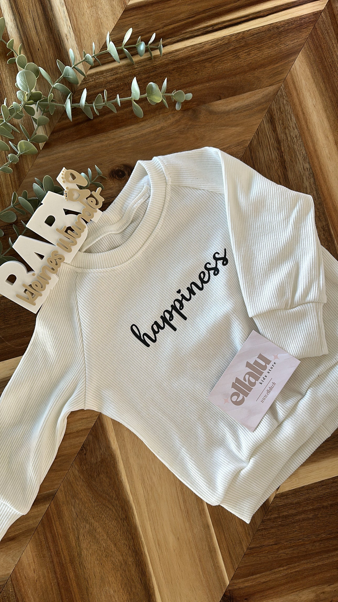Mini Ella Pullover Happiness Gr. 74
