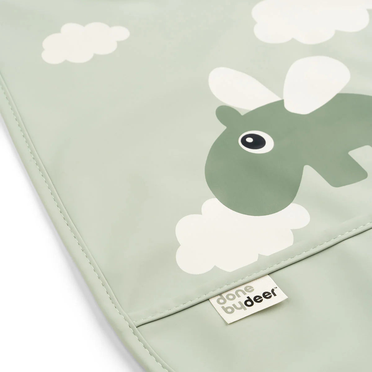 Lätzchen mit Klettverschluss Happy clouds Grün