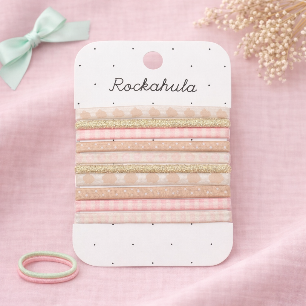 Rockahula Haargummis / Bunny Gingham Elastic Pony Pack