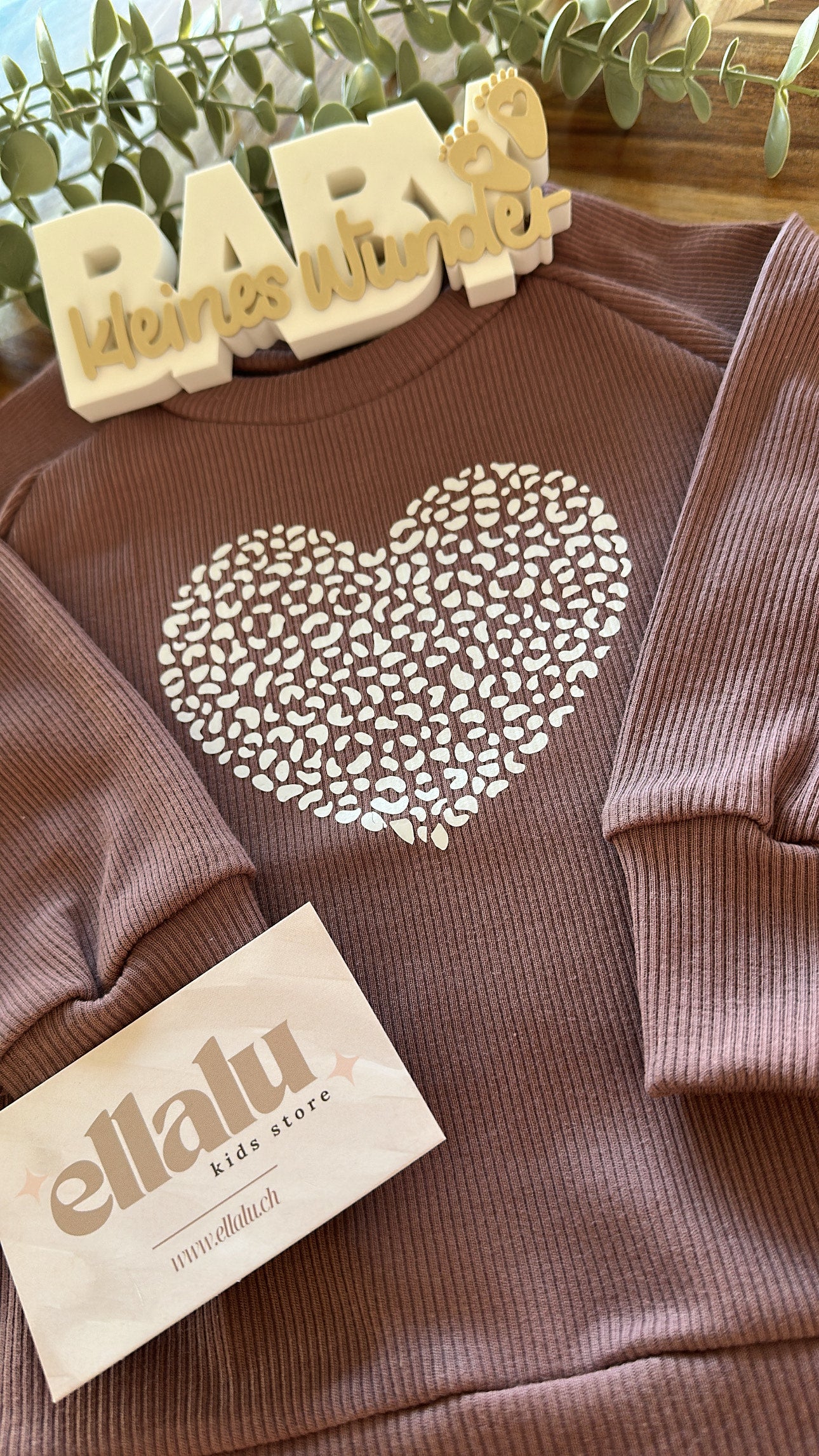 Mini Ella Pullover Leo Heart Gr. 68