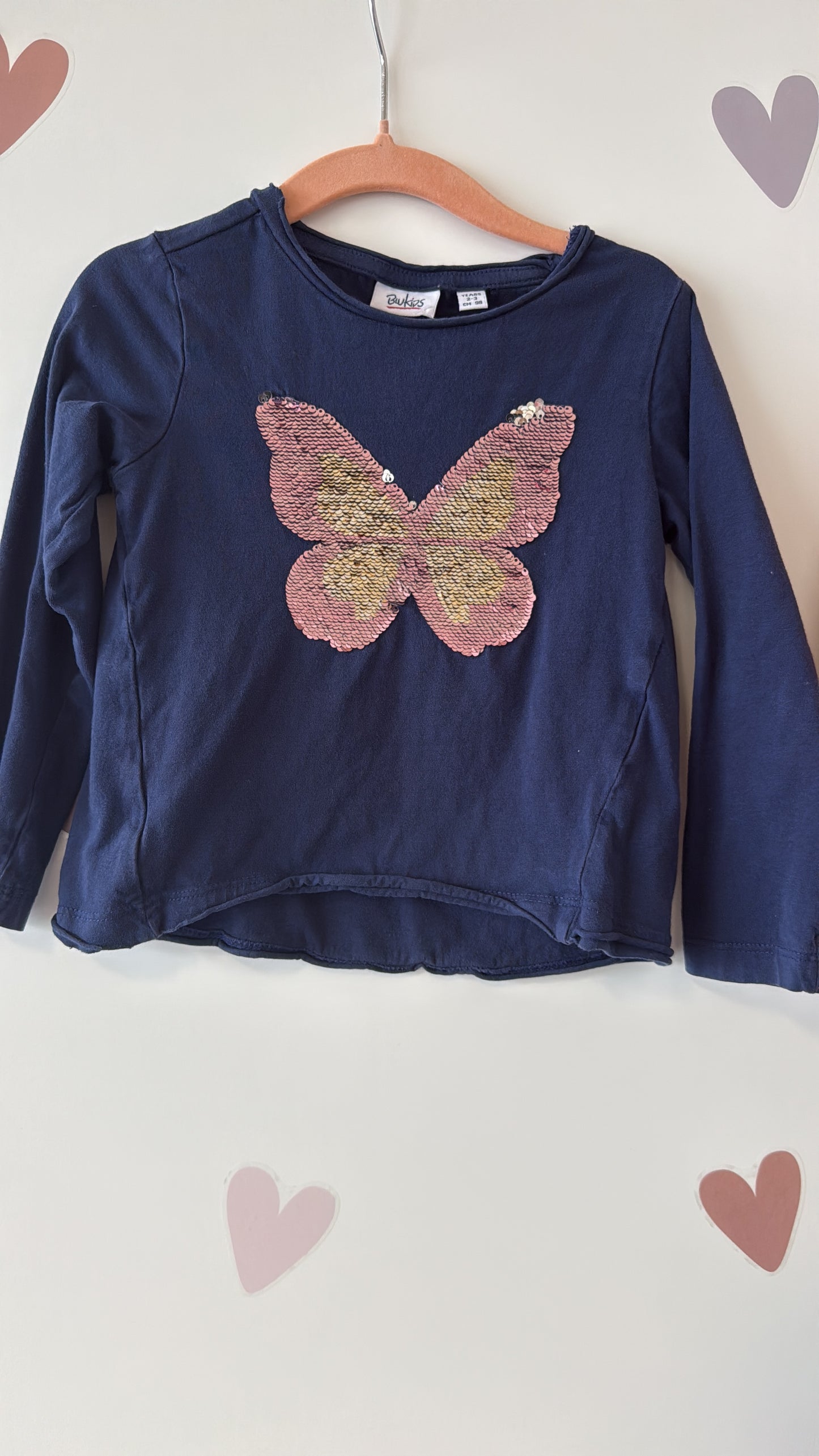 Longshirt Schmetterling Gr. 98