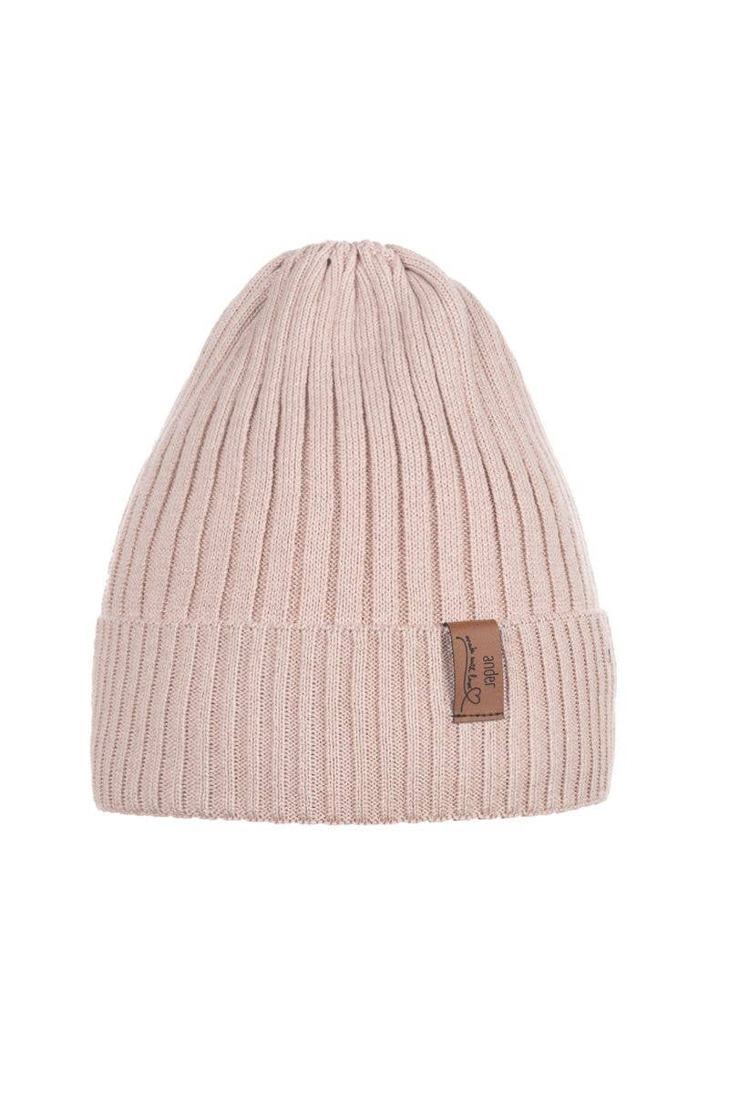 Mütze für Mädchen NICOLE 100% Baumwolle Beige / 50 cm (2-3 Jahre)