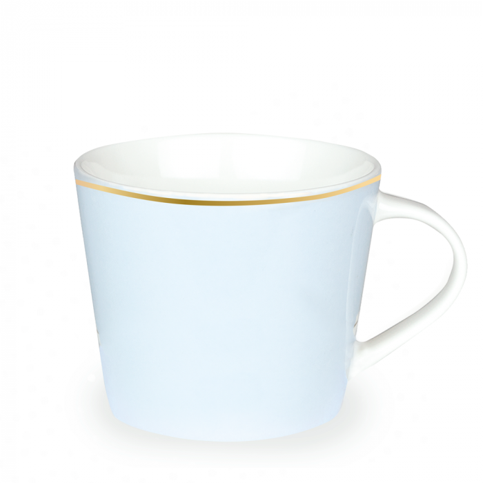 DIY Goldtasse "Hellblau"