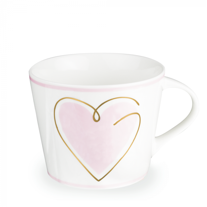DIY Goldtasse "Herz"