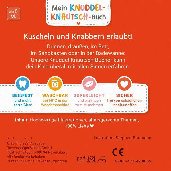Mein Knuddel-Knautsch-Buch: Mein erstes Autobuch - Bilderbuch