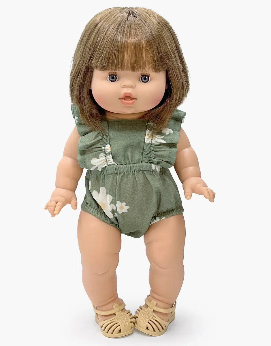 Lou Retro Baumwoll-Romper Gänseblümchen