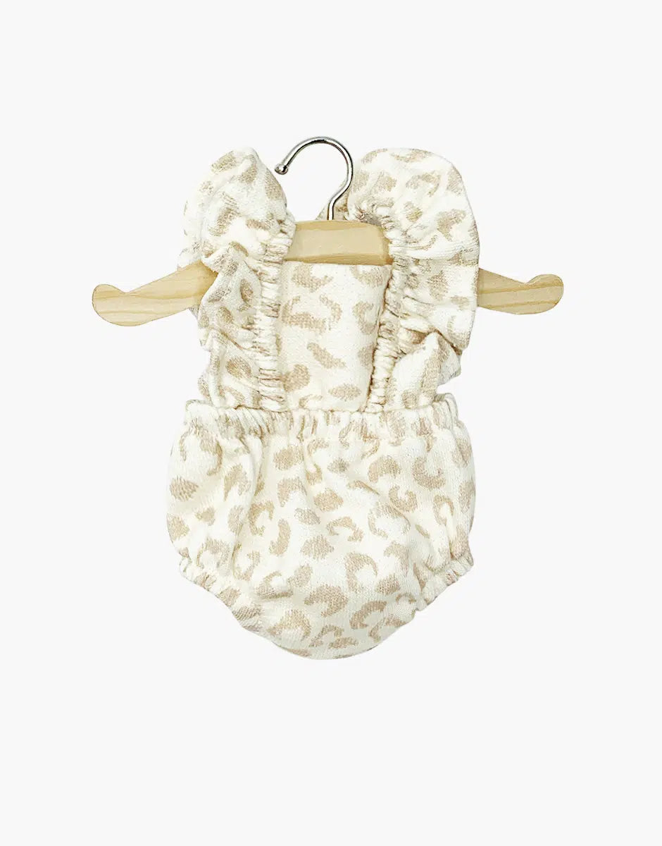 Lou Retro Fleece Romper Feline