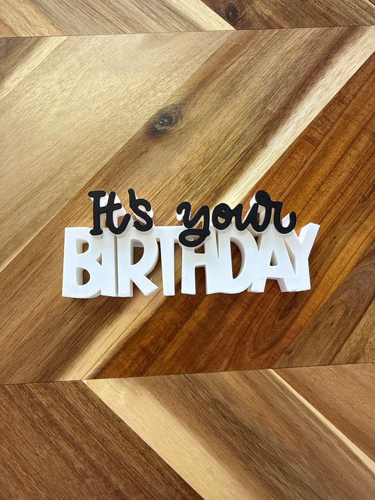 3D-Aufsteller It's your Birthday