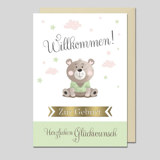 Babykarte - 
Willkommen Baby