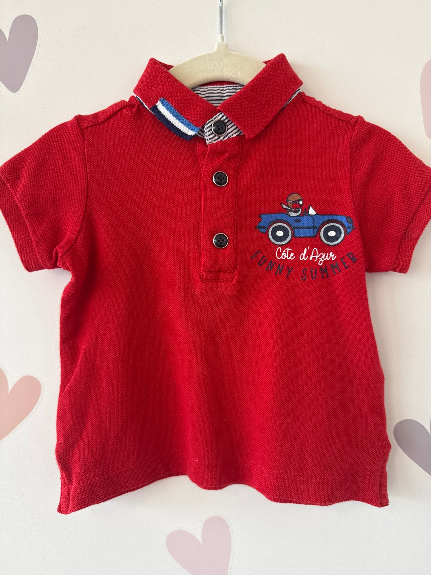 Poloshirt Chicco rot Gr. 68