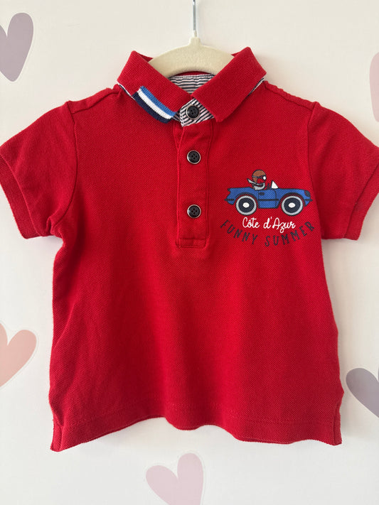 Poloshirt Chicco rot Gr. 68