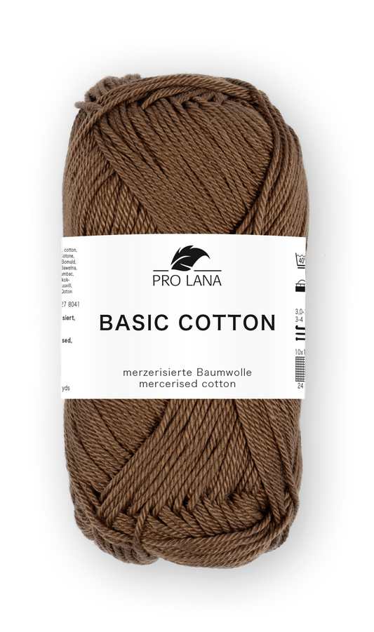 Pro Lana Basic Cotton mittelbraun 109