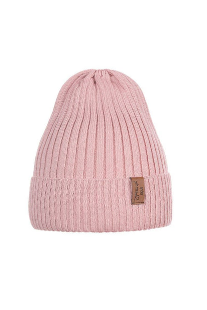 Mütze für Mädchen NICOLE 100% Baumwolle Puder rosa / 50 cm (2-3 Jahre)