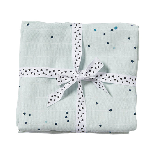 Windeltücher 2 Stück Dreamy dots Blau