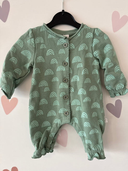 Strampler grün Gr. 56