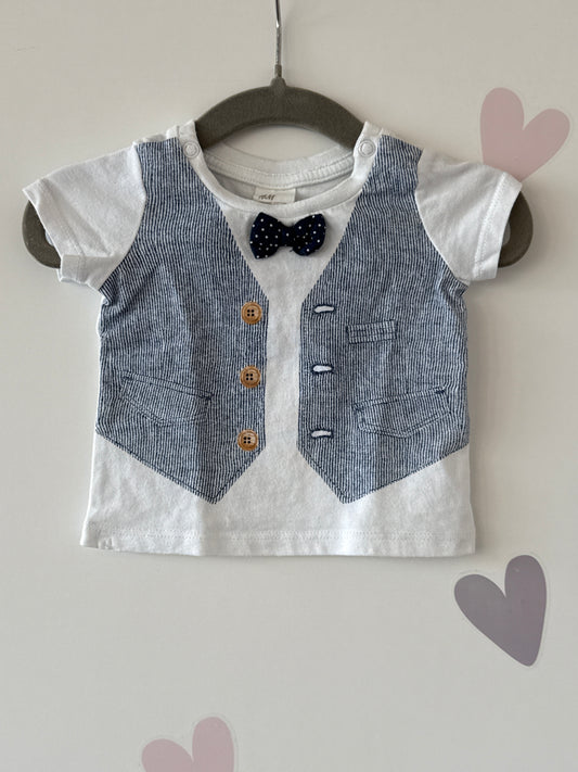 T-Shirt mit Giletaufdruck Gr. 56