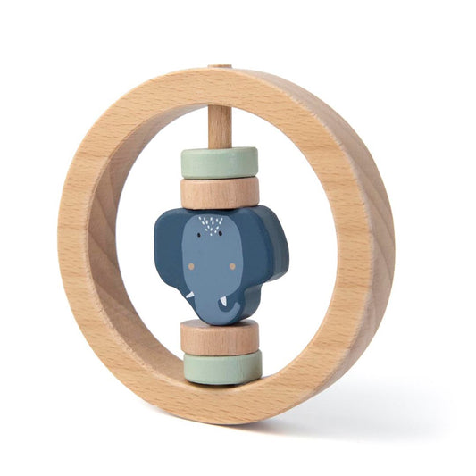 Holzrassel rund Elefant