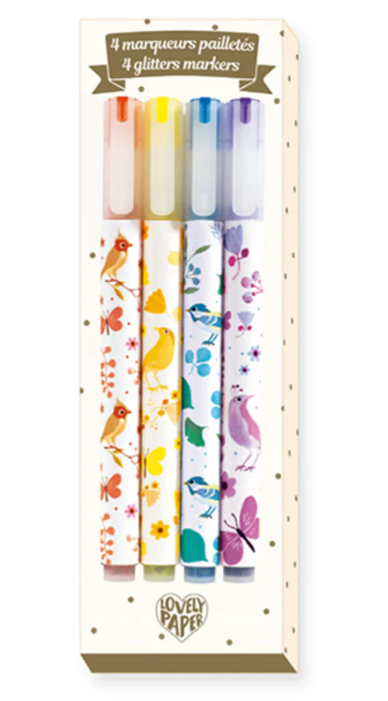 4 Marker Glitzer Tinou