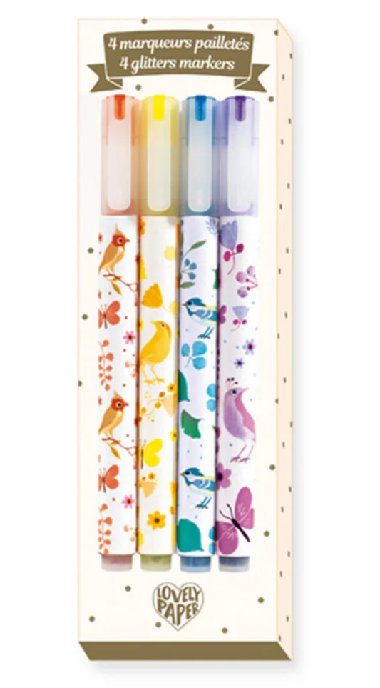 4 Marker Glitzer Tinou