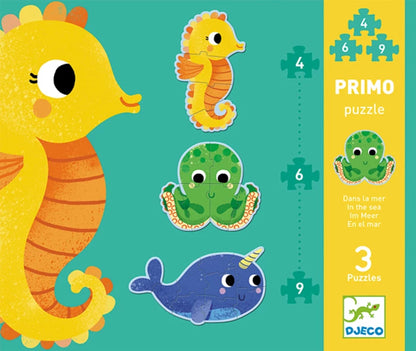 Erstes Puzzle Im Meer 4/6/9 Teile