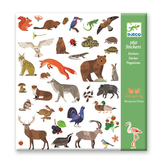 Sticker Tierwelt Waldtiere