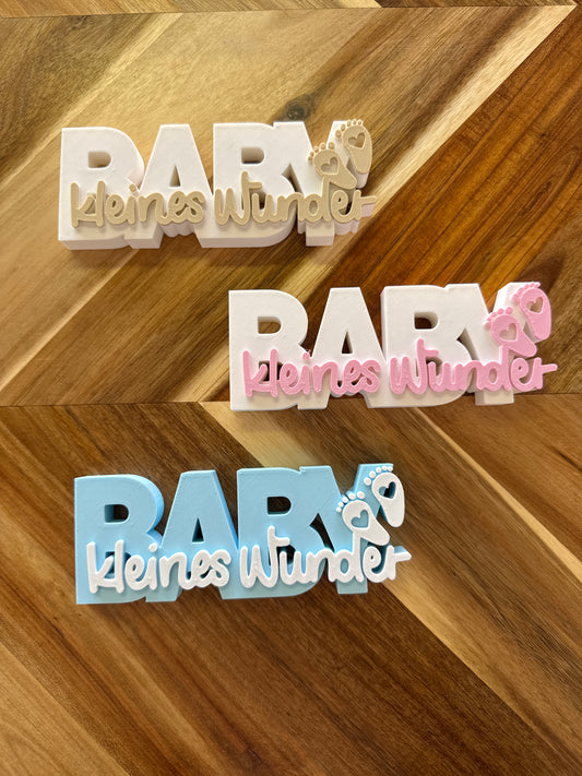 3D-Aufsteller Baby kleines Wunder
