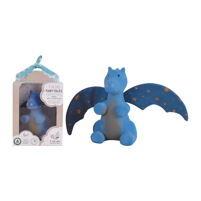 Drache Mitternacht Naturkautschuk 13cm