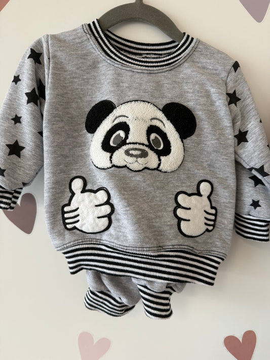 Joggingset Panda Gr. 80