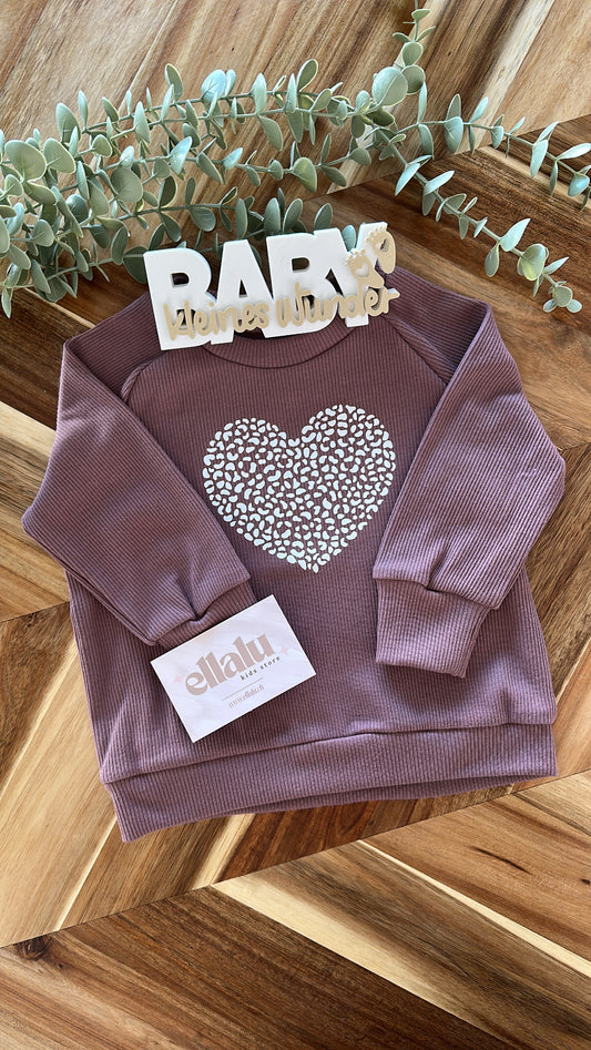 Mini Ella Pullover Leo Heart  Gr. 68
