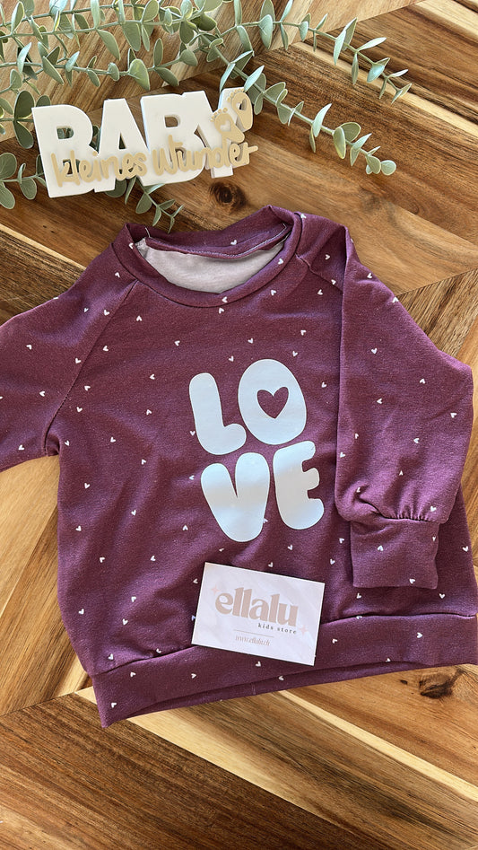 Mini Ella Pullover Love Gr. 68
