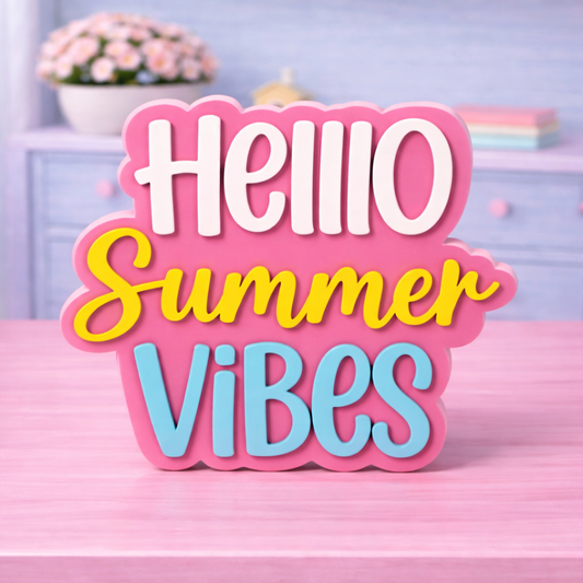 3D Hello Summer Vibes