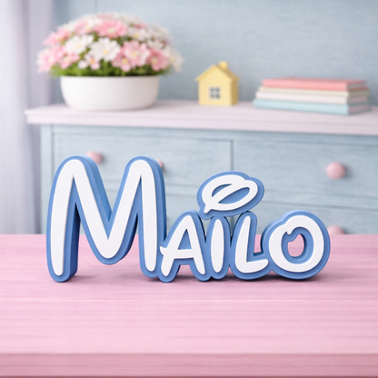 3D-Aufsteller Name in Disney Schrift