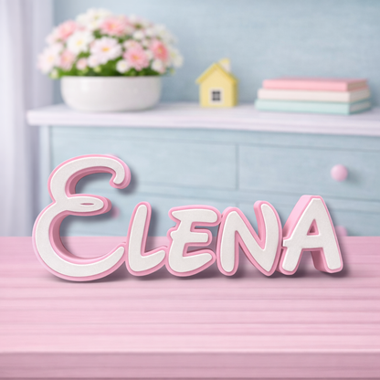 3D-Aufsteller Name in Disney Schrift