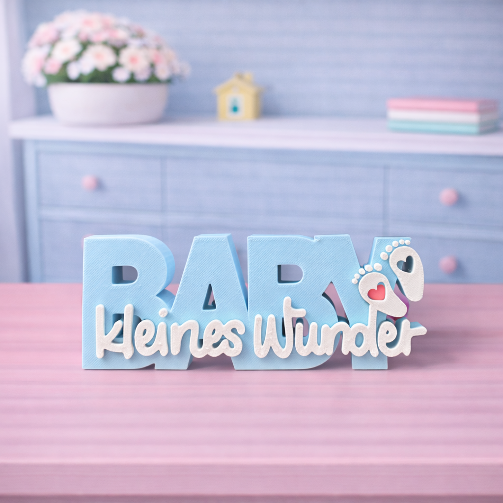 3D-Aufsteller Baby kleines Wunder