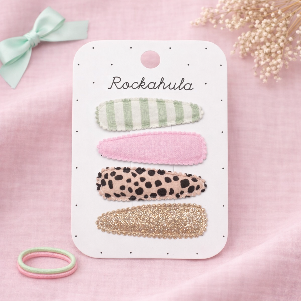 Rockahula Haarspangen / Safari Fabric Clip Set