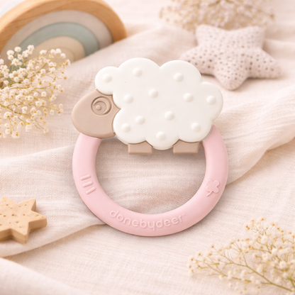 Beißring - Sheepy - Rosa