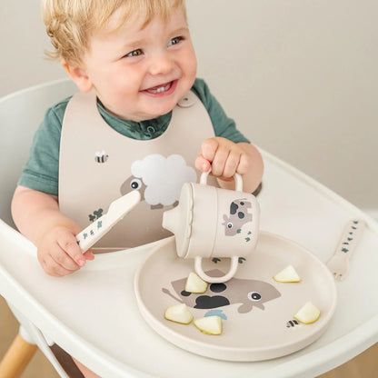 Foodie Trinklernbecher Tiny farm Sand