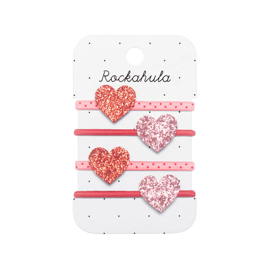 Rockahula Haargummis / Love Heart Glitter Ponies