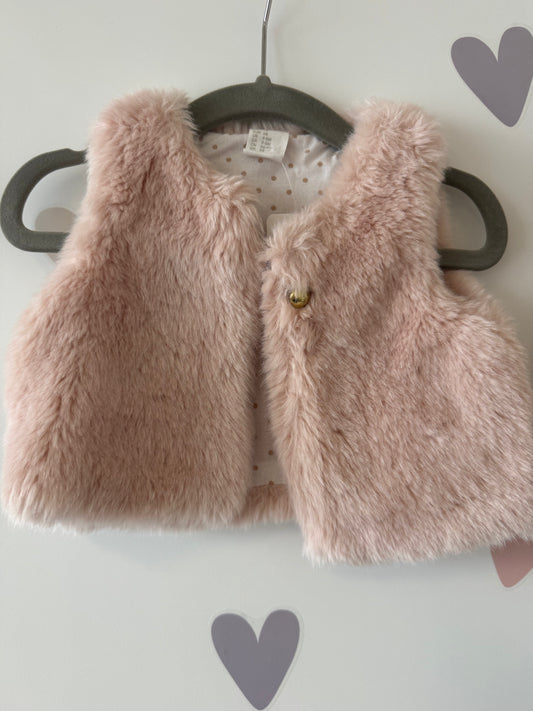 Gilet flauschig rosa Gr. 68