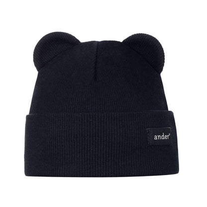 NOAH Beanie Bear in elastischer Grösse Dunkel-Beige / 1-2 yo