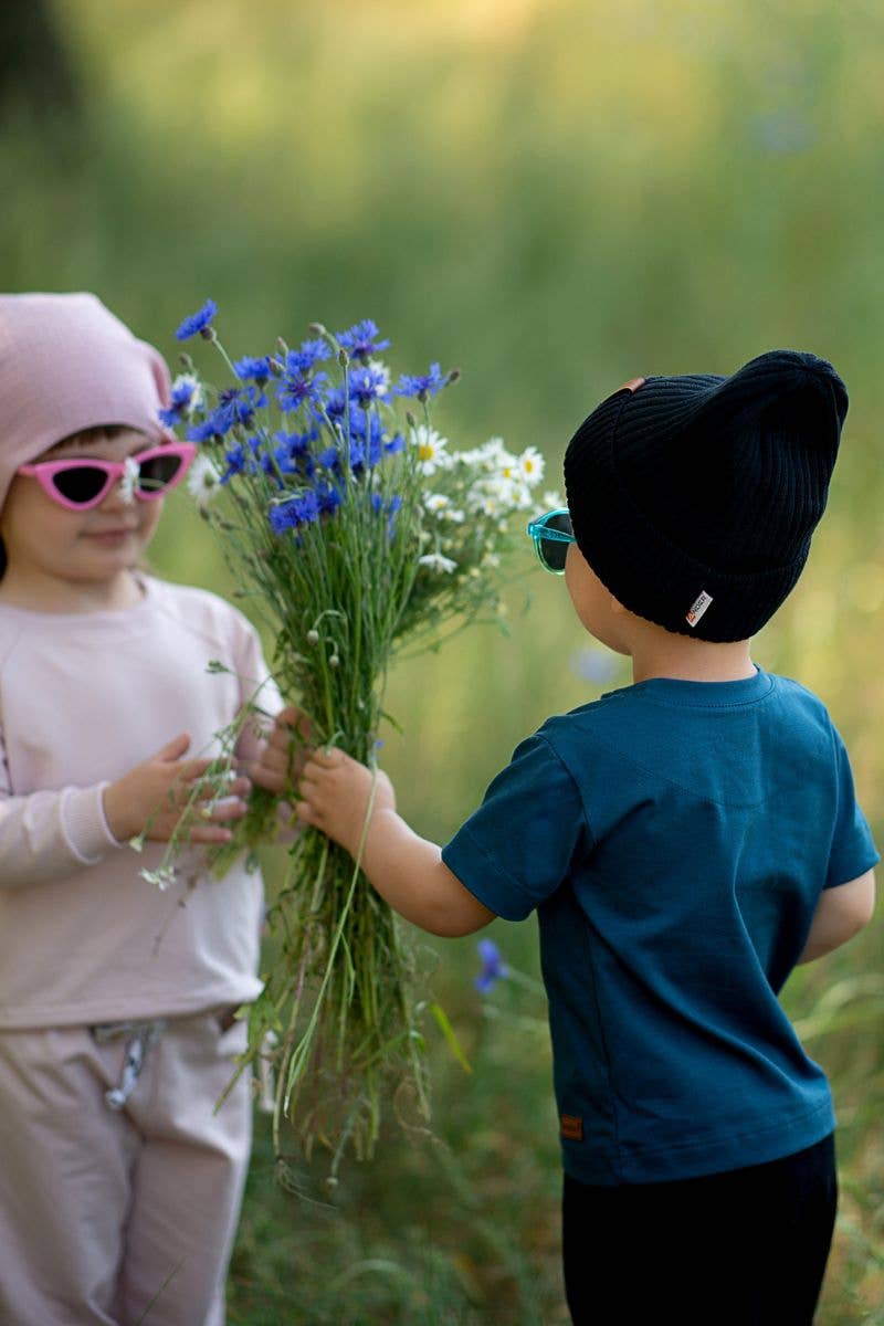 Mütze 100% Baumwolle Schwarz / 2-3 yo