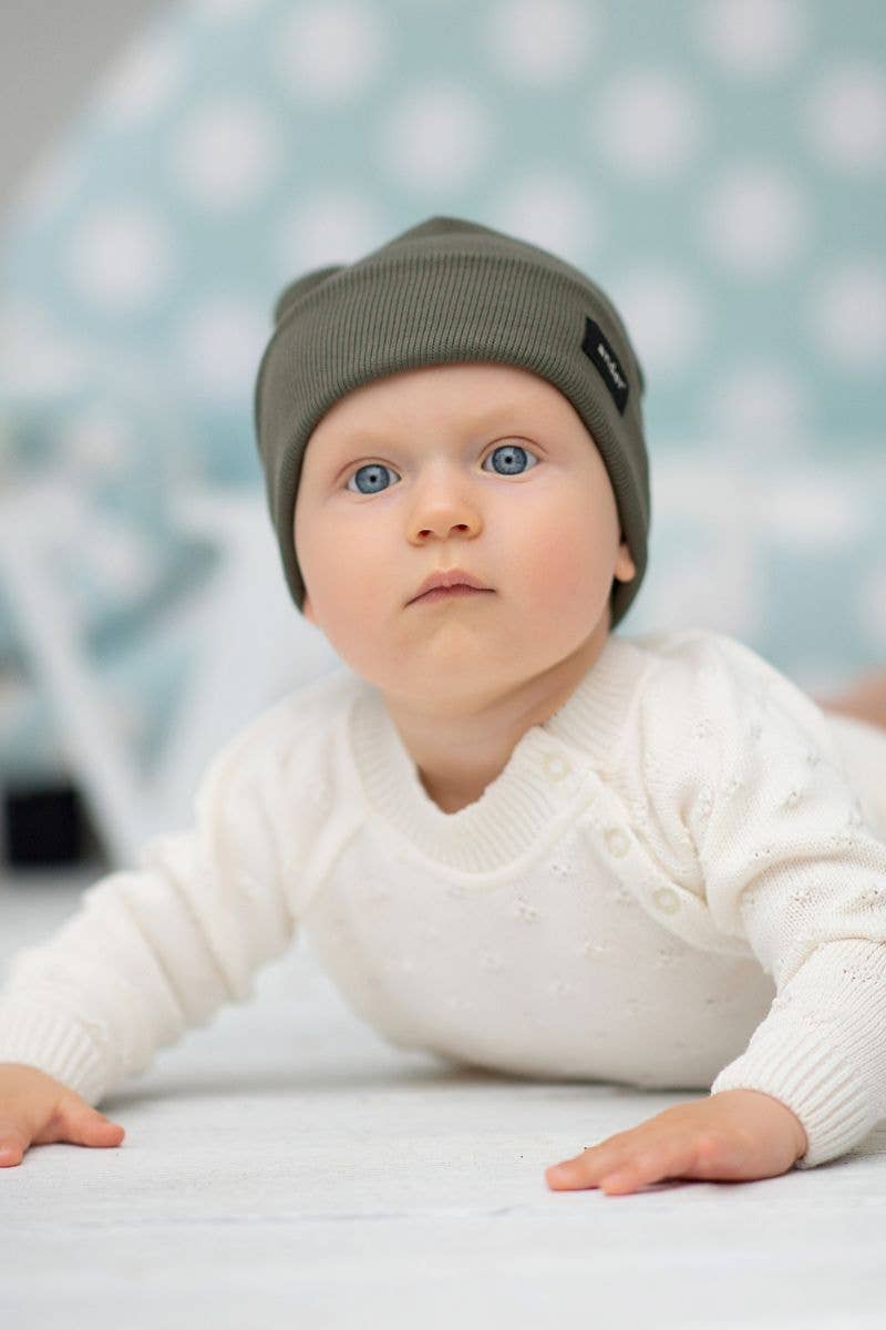 NOAH Beanie Bear in elastischer Grösse Dunkel-Beige / 1-2 yo