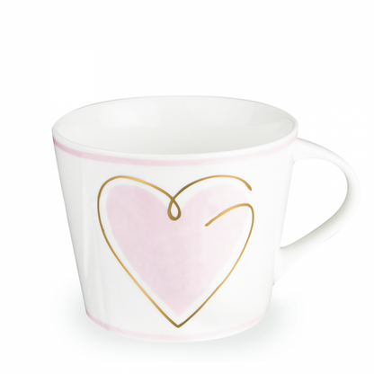 DIY Goldtasse "Herz"