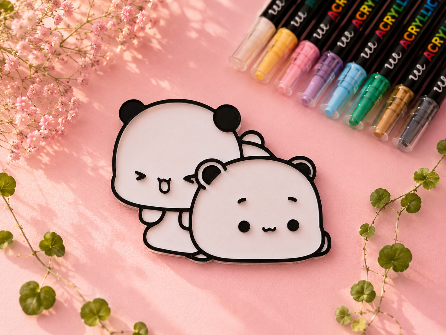 ✨ Dudu & Bubu 3D Schablone zum Bemalen ✨