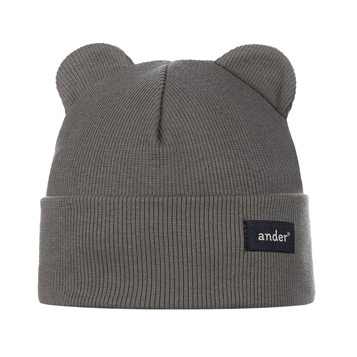 NOAH Beanie Bear in elastischer Grösse Dunkel-Beige / 1-2 yo